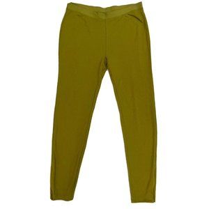 J. CREW Olive Green Leggings Ankle Zippers Size XL